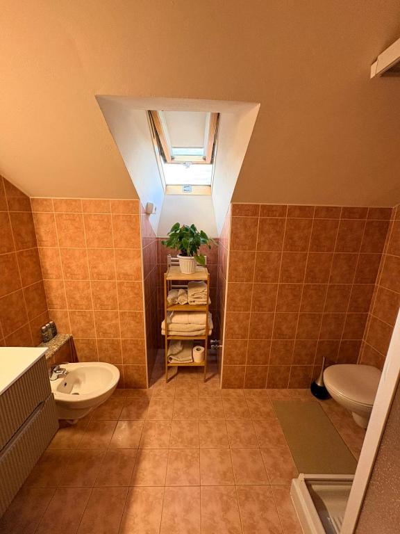 Casa di Silvia — bagno con lucernario, Domodossola